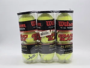 WILSON Grand Slam Palline da Tennis All Court in Feltro Confezione da 3 Lattine - 9 Totali SIGILLATE - Foto 1 di 4