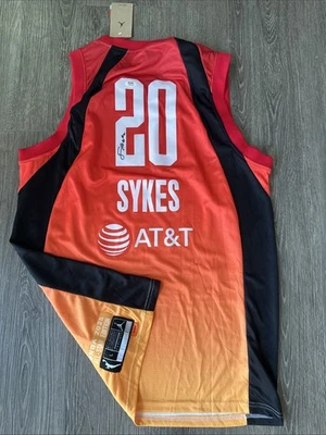 Brittney Sykes Washington Mystics Autograph Signed Jersey! Psa Coa  - Image 1 of 3