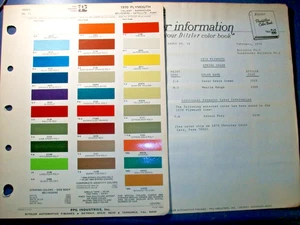 1970 Plymouth Road Runner Barracuda Cuda Satellite Duster Fury PPG paint chips - Picture 1 of 2