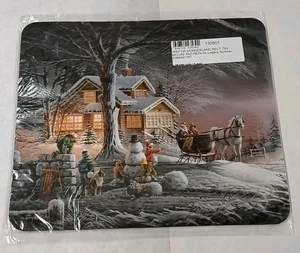 Terry Redlin Winter Wonderland Mouse Pad-New - Picture 1 of 6