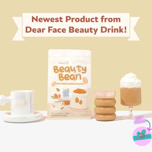 Dear Face BEAUTY BEAN Premium Korean Mocha Coffee, 10 Sachets X 18g - Picture 1 of 6