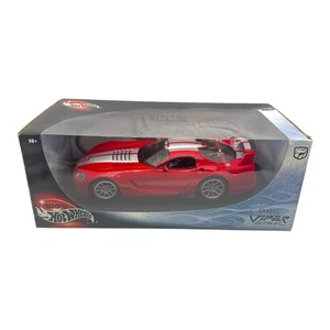 Dodge Viper GTS-R Hot Wheels 1:18 rot silber Racing Stripes Open Box LESEN! - Bild 1 von 16