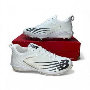 New Balance Fuel Cell 4040 V6 Metall Stollen weiß/grau L4040TW6 Herren Größe 10,5 - Bild 1 von 5
