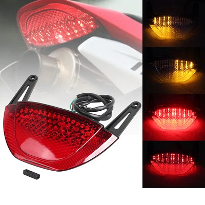 Luz trasera LED roja integrada señales de giro de freno para Honda CBR600RR 2007 2008-12 Foto 1 de 4