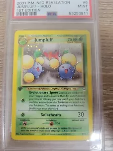 Jumpluff 9/64 1a edizione Holo PSA 9 Neo Revelation Pokemon - Foto 1 di 2