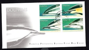 DOLPHINS  1996 TOKELAU FDC - Picture 1 of 1