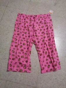 Nwt WOMENS PUMPKIN COTTON CROP SLLLEEP PANTS PINK L XL - Picture 1 of 1