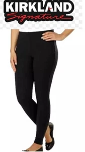 Kirkland Signature Ladies’ French Terry Leggings XXS S ( BALCK ,GRAY ) NWT - Picture 1 of 5