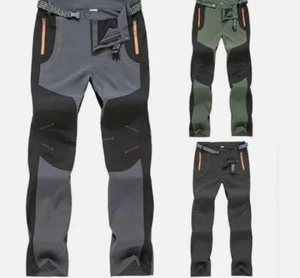 Herren Softshellhose Outdoor Wanderhose Trekking Dünne Trousers Lang Hosen DE - Bild 1 von 10