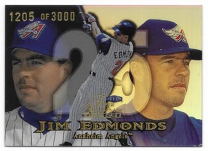 Jim Edmonds 1999 Flair Showcase Row 1 Showtime #76 /3000 Anaheim Angels Parallel - Picture 1 of 4