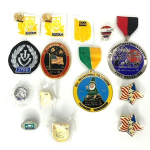 Volksmarch Medaille Wanderstifte Wandertag AVA IVV USA Volkssport Pershing Meade Lot - Bild 1 von 12
