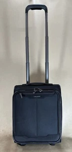 Samsonite Silhouette 17 Black 2 Wheeled Underseater Carry On Luggage $500 - Picture 1 of 12