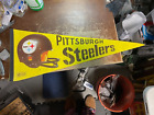 Vintage 1970'S Pittsburgh Steelers Pennant 2 Bar Helmet Nfl 1980'S