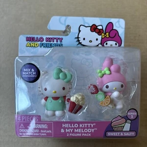 Hello Kitty & Friends Series 1-Sweet & Salty-2”-Hello Kitty& My Melody - NIP - Picture 1 of 14