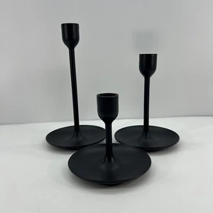 (3er Set) Ikea FULLTALIG Kerzenständer Kerzenhalter Metall/schwarz (2235-1) #C9 - Bild 1 von 7