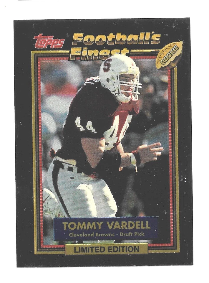 1992 Topps Finest Football Football's Finest Tommy Vardell Stanford #43 NRMT - Image 1 of 1