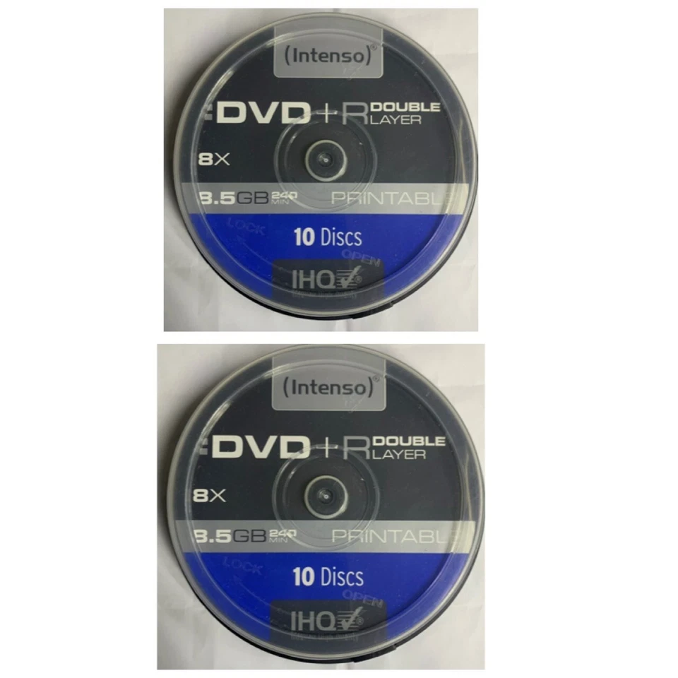 Intenso Dvd+r Double Layer Printable 8.5GB  Pack of 20 - Image 1 of 1