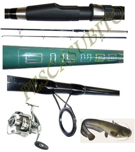 kit canna extreme siluro 2.70m 300g + mulinello enevay pesca break catfishing - Foto 1 di 1