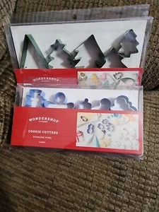 Wondershop Target Christmas Cookie Cutter Set Stainless Steel lot of 2 - Picture 1 of 7