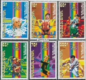 senegal 606-611 (complete issue) unmounted mint / never hinged 1976 Olympics Sum - Picture 1 of 1