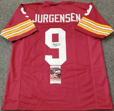 CAMISETA DE FÚTBOL AMERICANO DE WASHINGTON SONNY JURGENSEN AUTOGRAFIADA FIRMADA CON INSCRIPCIÓN CERTIFICADO DE AUTENTICIDAD JSA Foto 1 de 3