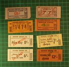 8 x Seaview Services Ltd, Isle of Wight, Stage and Coach Unissued Punch Tickets.