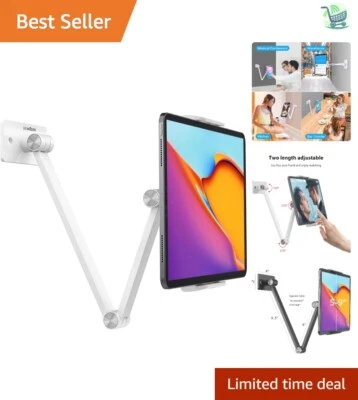 High-Grade Aluminium Wall Mount Holder for Tablets - 360 Rotate & Easy Install - Image 1 of 4