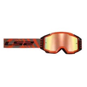 LS2 Charger Pro Goggles HiViz Orange with Iridium Lens 04-578 NEW - Picture 1 of 2