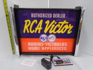 RCA Victor authorized dealer LED Display lighted sign lightbox Wall Light - Picture 1 of 5