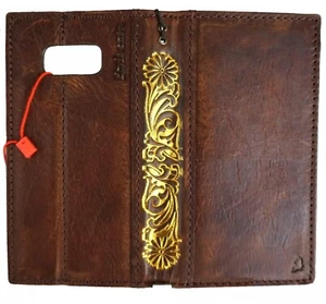 Genuine Leather case fo Galaxy s22 S23 S24 S25 Plus Ultra Wallet Note s21 FE 25 - Picture 1 of 13