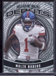 2024 Finest Debuts Refractors #D5 Malik Nabers - Picture 1 of 2