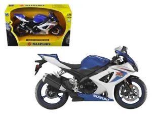 2008 Suzuki GSX-R1000 Blue Bike Motorcycle 1/12 by New Ray - Picture 1 of 1
