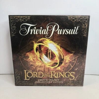 Trivial Pursuit El Señor de los Anillos Película Trilogía Coleccionista FALTA 2 CARTAS-LEER Foto 1 de 4