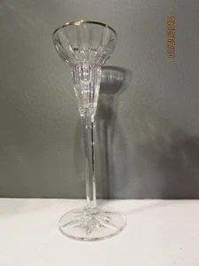 8 3/4" Mikasa Kristall Kerzenständer Halter Goldrand Besatz Goldene Diadem W Germany - Bild 1 von 6