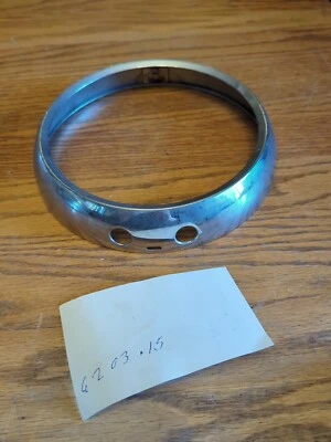 6203.15 PEUGEOT COCHE 9" FARO BISEL ANILLO MOLDURA CÍRCULO PIEZA OEM CROMO PLATEADO Foto 1 de 4