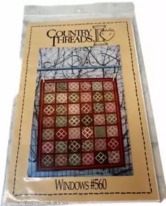 Windows #560 quilt pattern by Country Thread Wall hanging 32.5" x 37.5" - Picture 1 of 1