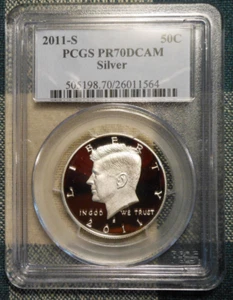 2011-S Kennedy 90% Silber Half Dollar - PCGS PR70DCAM - Bild 1 von 2