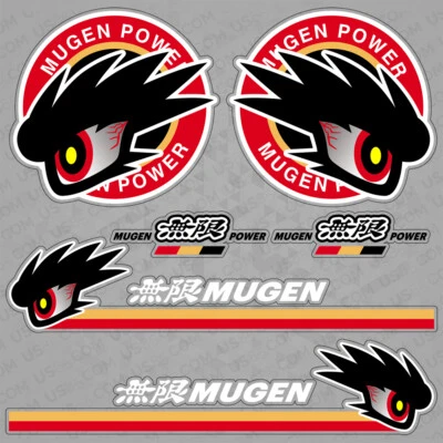 For Honda Mugen Power Car Sticker Decal Stripes Logo Decoration Sport 8 Pattern Foto 1 de 4