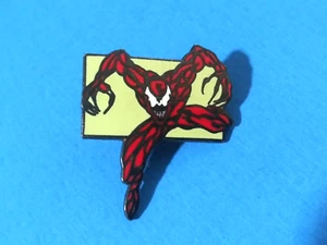 CARNAGE Silver Metal & Enamel Pin Back vintage 1992 Marvel Planet Studios - Picture 1 of 3