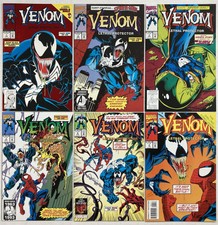 VENOM LETHAL PROTECTOR 1-6 SET 1993 2 3 4 SCREAM 5 NM SHARP SPIDER-MAN CARNAGE🔥