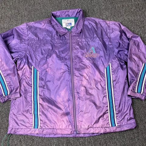 Arizona Diamondback Large Pro Player Jacket Windbreaker Genuine Merchandise Cover