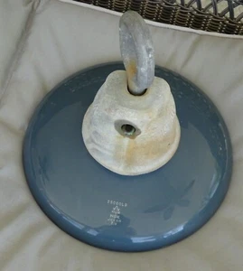 Isolatore sospensione porcellana blu alta tensione vintage da appendere 25000LB NGK Giappone - Foto 1 di 5