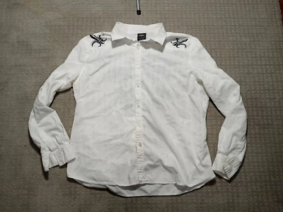Винтажная элитная рубашка MMA с длинным рукавом на пуговицах мужская размер XL белая - Изображение 1 из 4