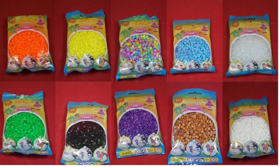 Hama Beads (1000) The Original Fuse Melt Beads 20% OFF WHEN YOU BUY 2 OR MORE