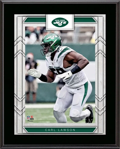 Carl Lawson New York Jets 10.5" X 13" Sublimated Player Plaque Cover