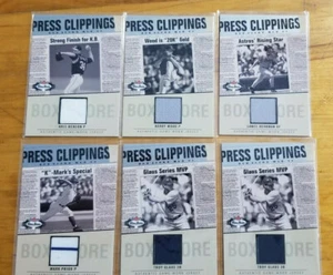 2003 Fleer Box Score Press Clippings Game Used Jersey you pick choice - Picture 1 of 1