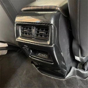 Carbon Fiber Rear Air Outlet Vent Frame Cover Trim For Honda CR-V CRV 2023 2024 - Picture 1 of 8