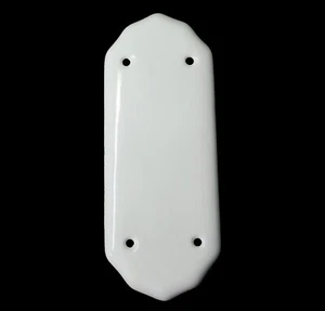 1 x White Ceramic Door Finger Push Plate - Picture 1 of 1