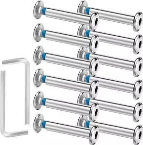 20 Set Viti per Boccole Ruota Pattino a Rullo in Linea Albero Presa Esagonale Scr - Foto 1 di 12