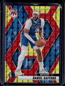 2024-25 Mosaic Daniel Gafford Choice Fusion Red & Yellow #65/75 Mavericks - Picture 1 of 2